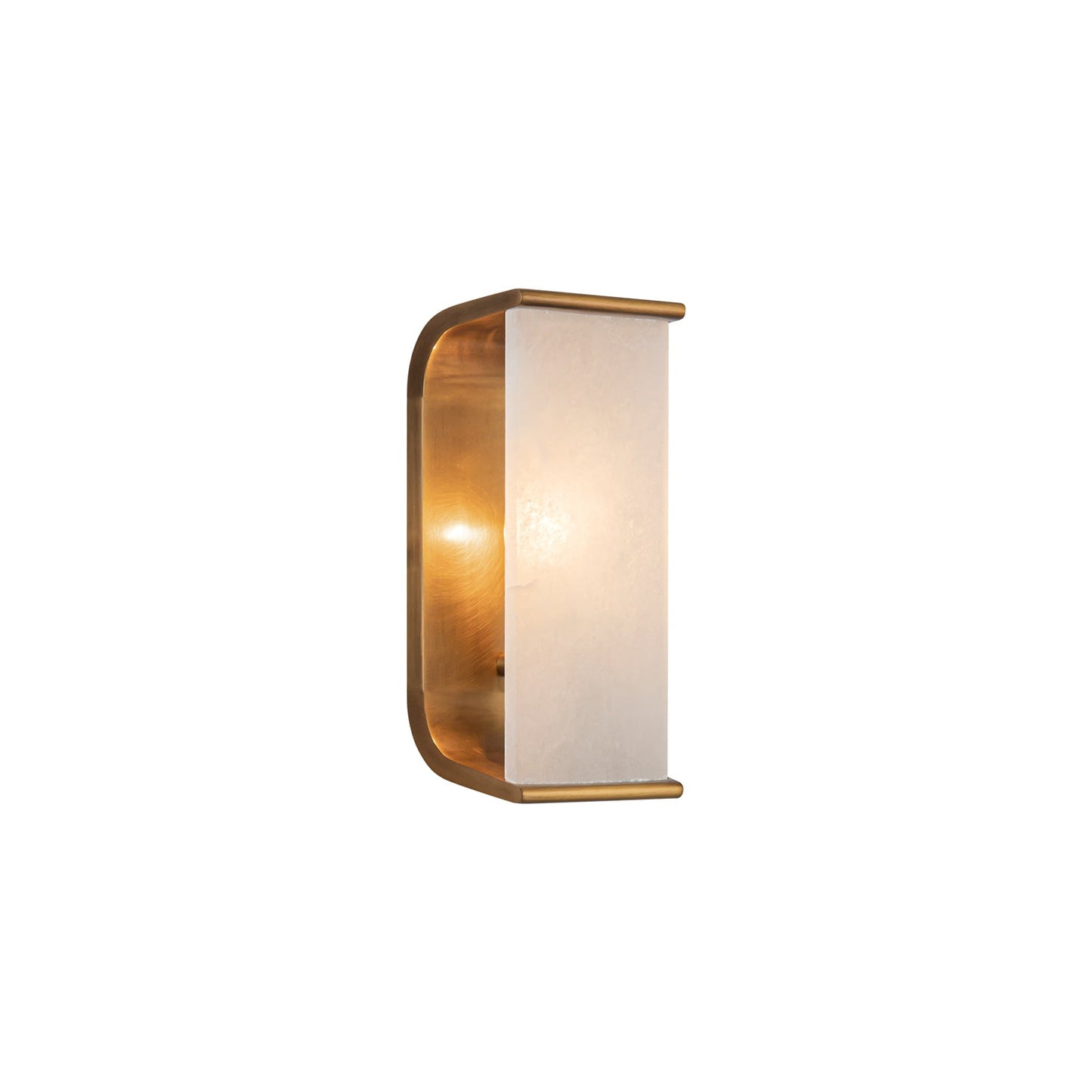 Alora Abbott vintage brass vanity light WV327010VBAR