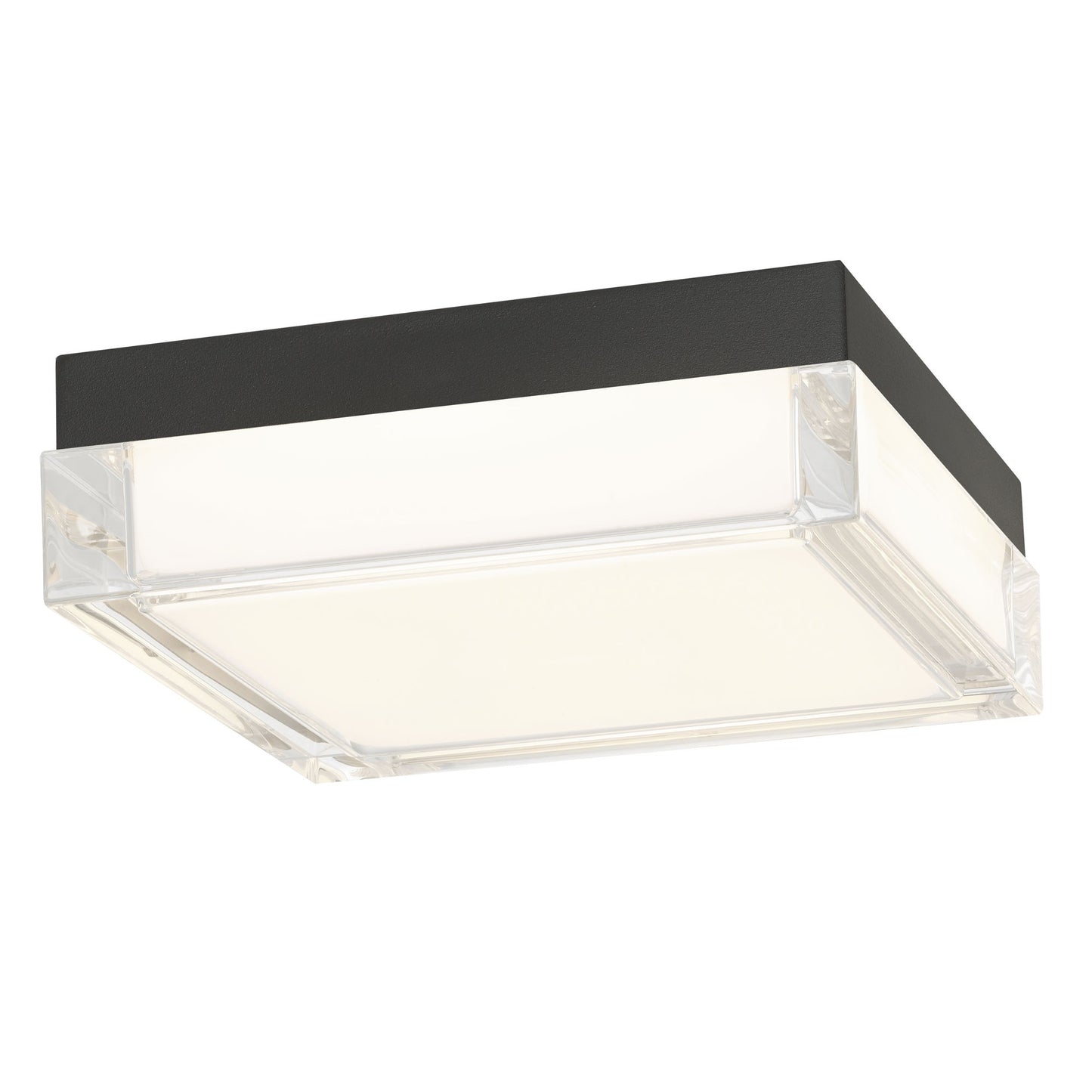 Alteck Box 8 inch sand black LED outdoor flush mount