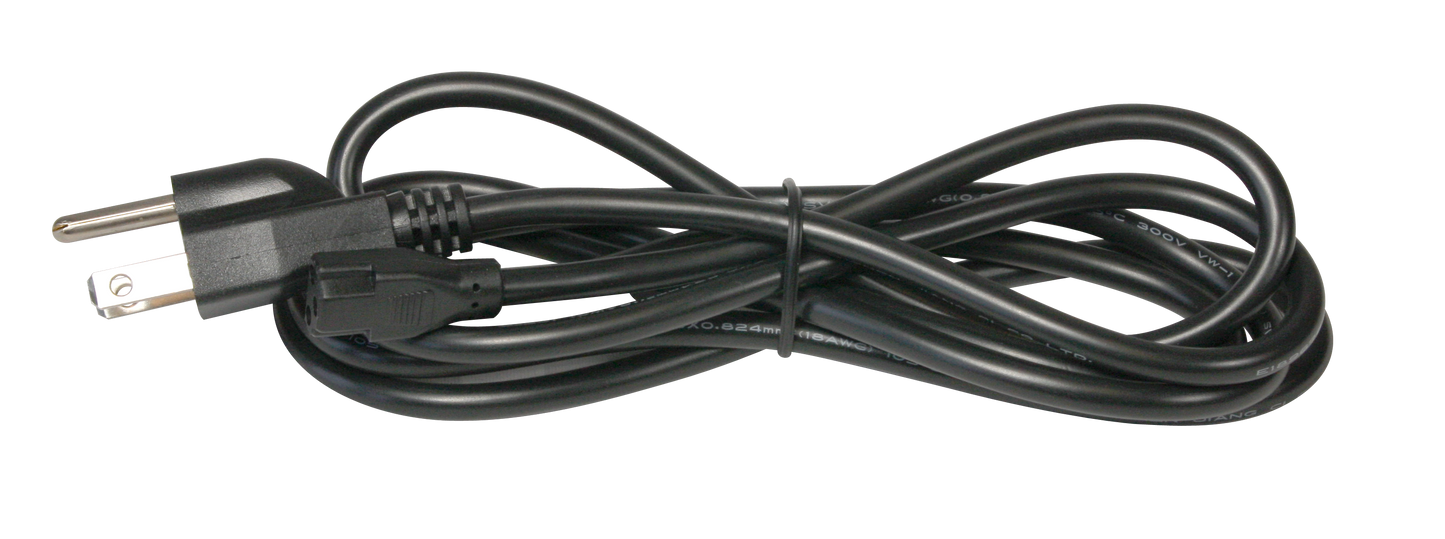 LED 5 Complete Undercabinet 6ft plug-in power cord in black - American Lighting 5LCS-PC6-BK