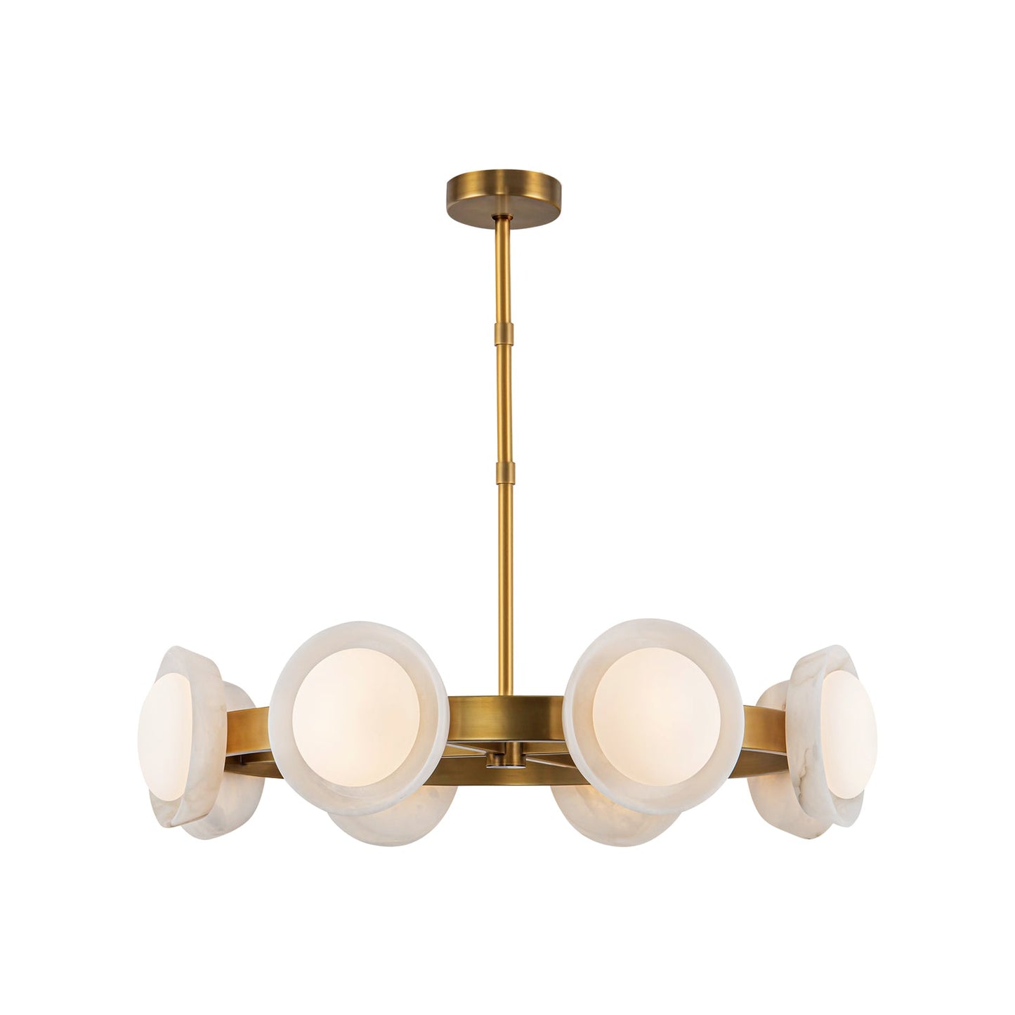 Alora Alonso vintage brass chandelier CH320837VBAR