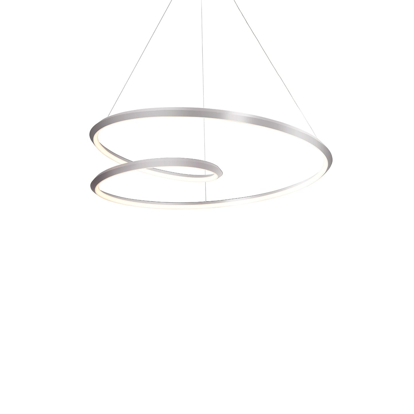 Kuzco Ampersand brushed nickel pendant PD22332-BN