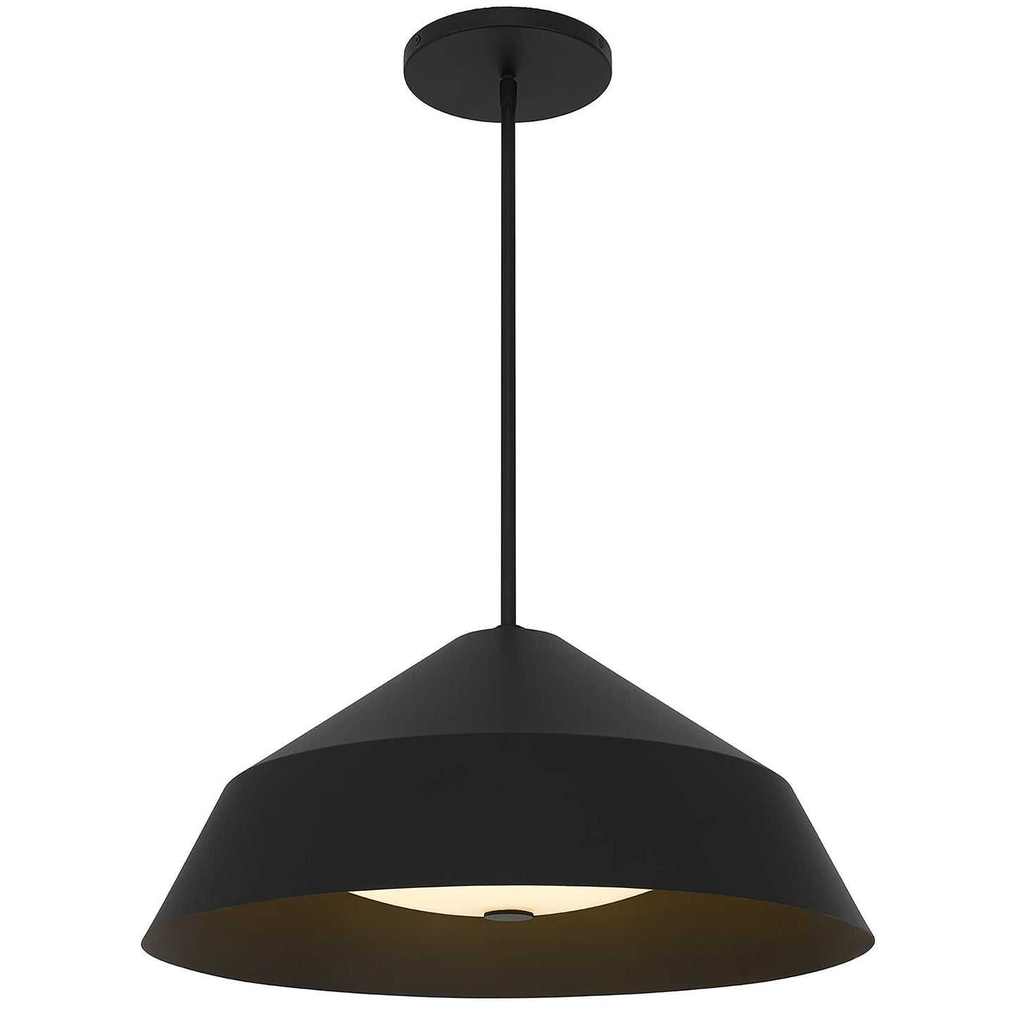 Alteck Nin 22 inch sand black LED outdoor pendant