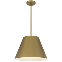 Alteck Jaz 16 inch painted brass LED outdoor pendant