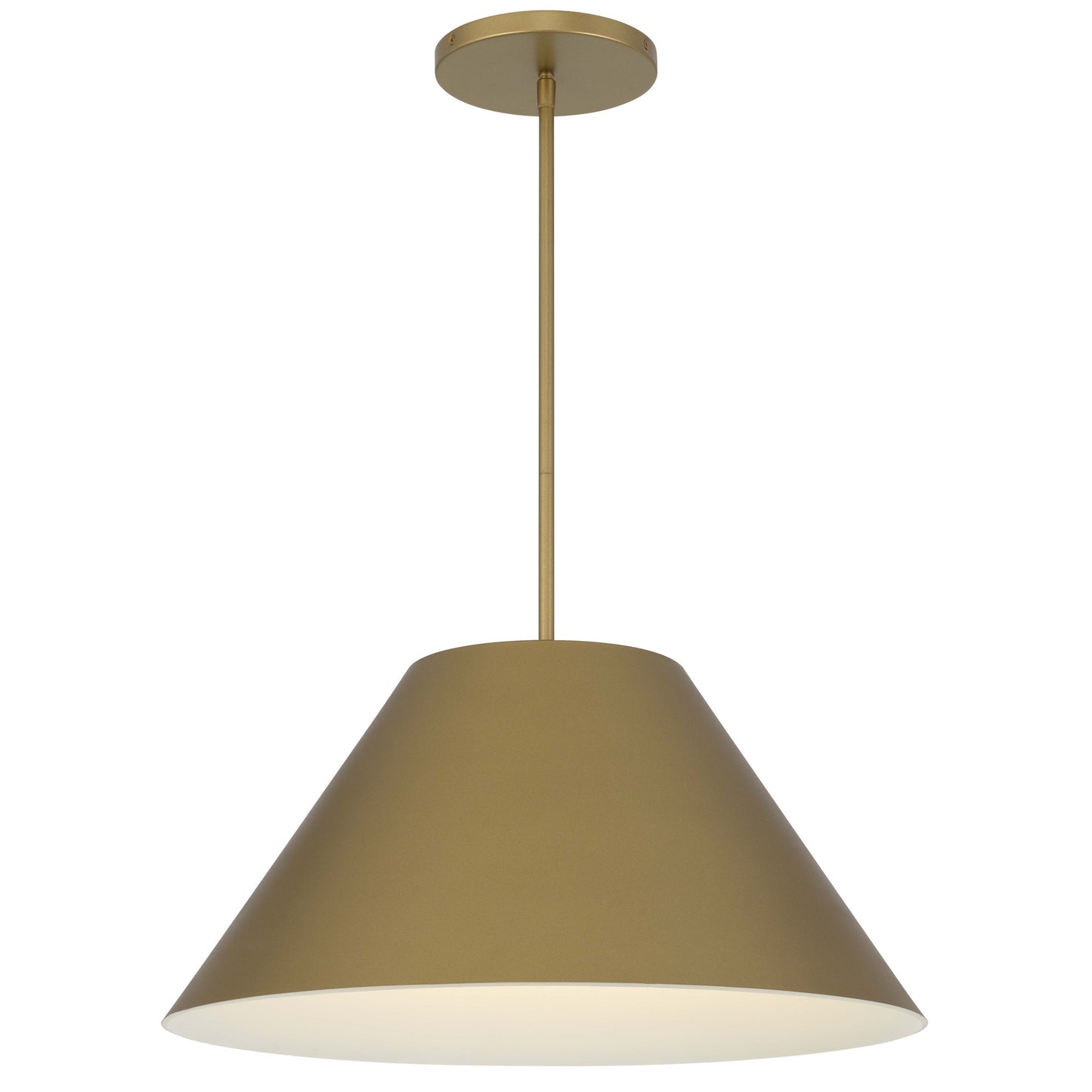 Alteck Jaz 21.875 inch painted brass LED outdoor pendant