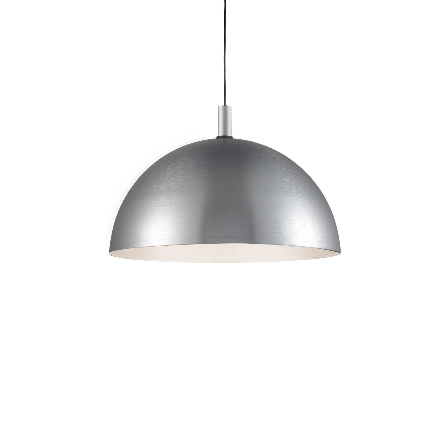 Kuzco Archibald brushed nickel with black detail pendant 492332-BN/BK
