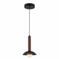 Alora Mood Arden PD616109MBOP-UNV 9-Inch LED Pendant in Matte Black Finish with Steel Shade