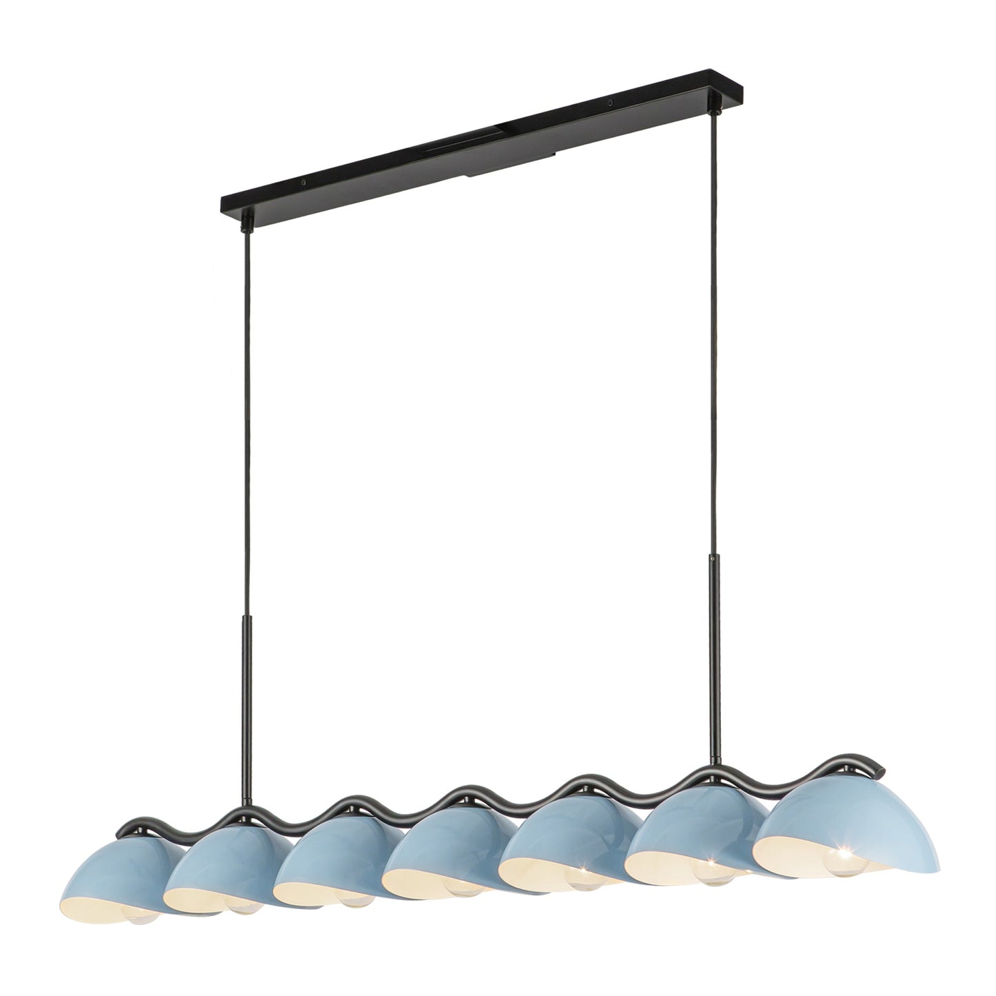 Kuzco Atlas black linear pendant LP57642-BK/CER