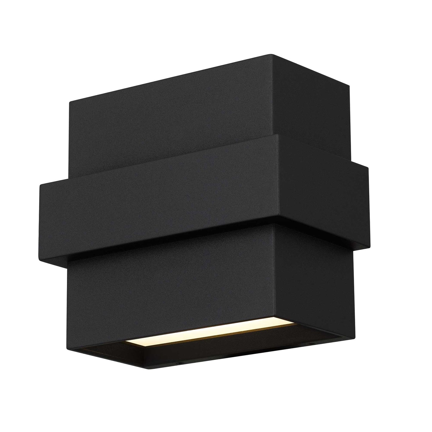 Alteck Summit 5 inch sand black LED outdoor wall sconce