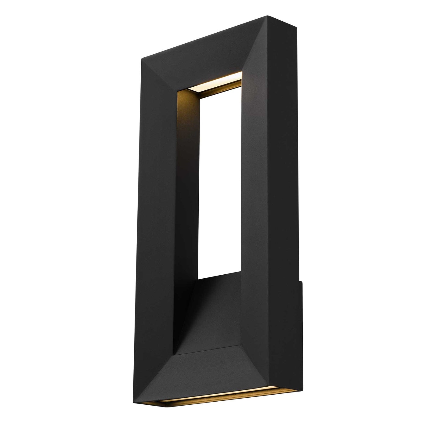 Alteck Paletto 16 inch sand black LED outdoor wall sconce