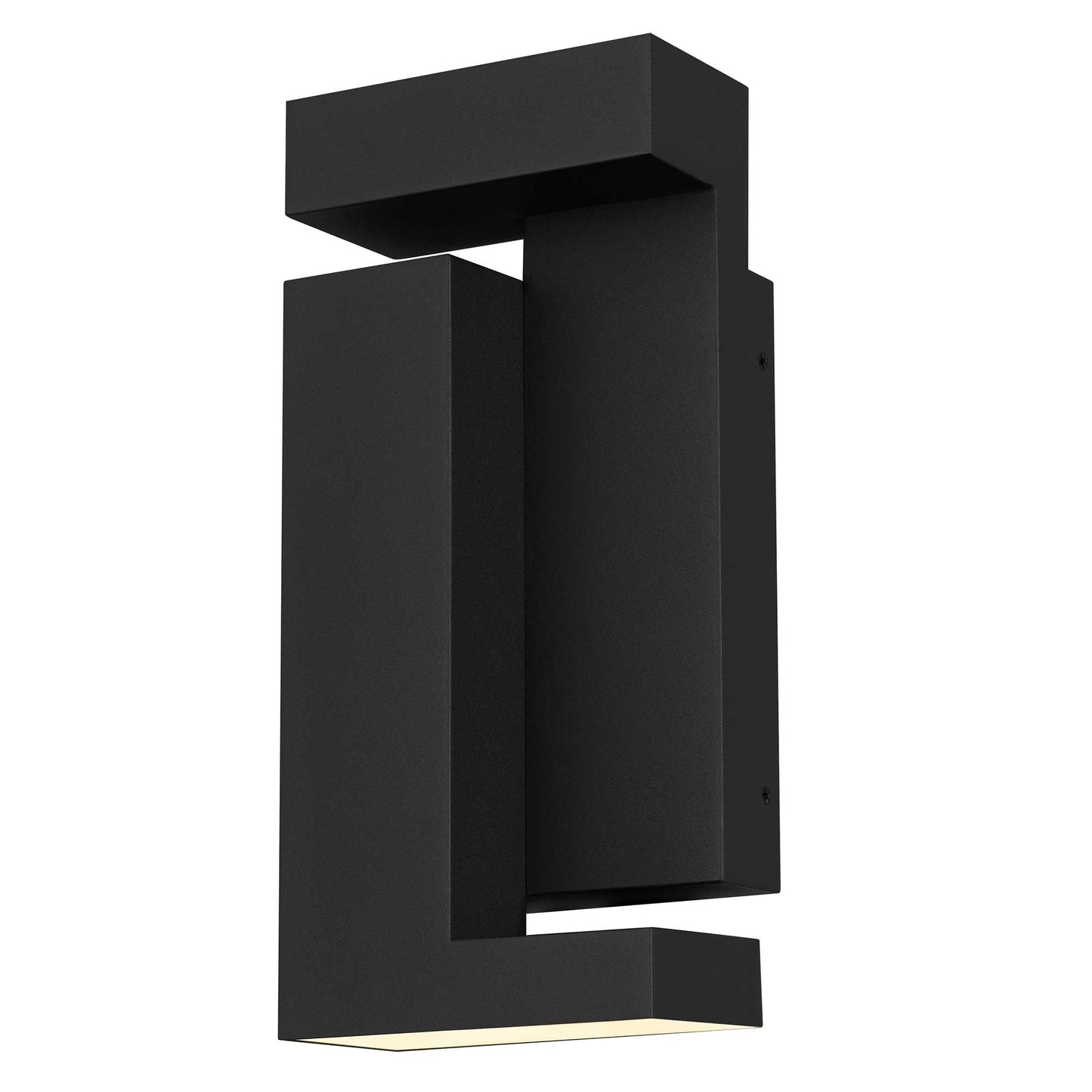Alteck Dance 11.25 inch sand black LED outdoor wall sconce
