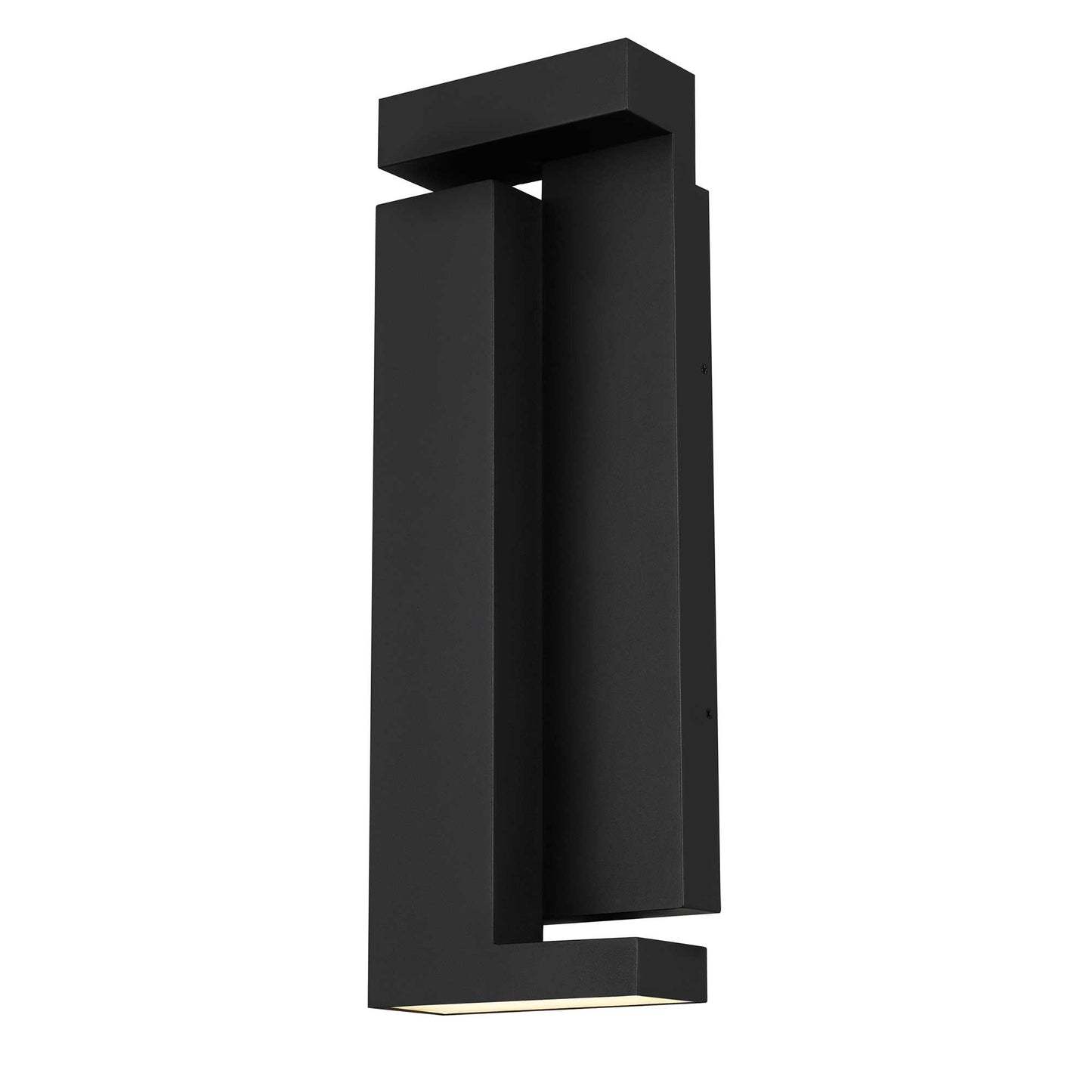 Alteck Dance 18 inch sand black LED outdoor wall sconce