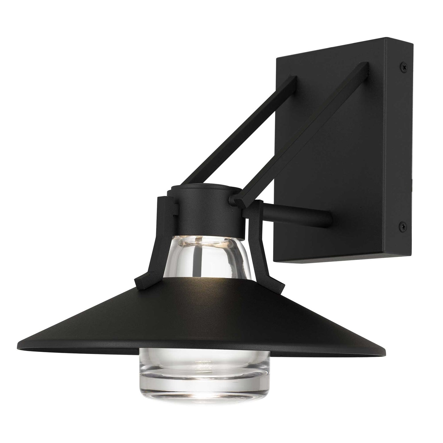 Alteck Radiant 10.5 inch sand black LED outdoor wall sconce
