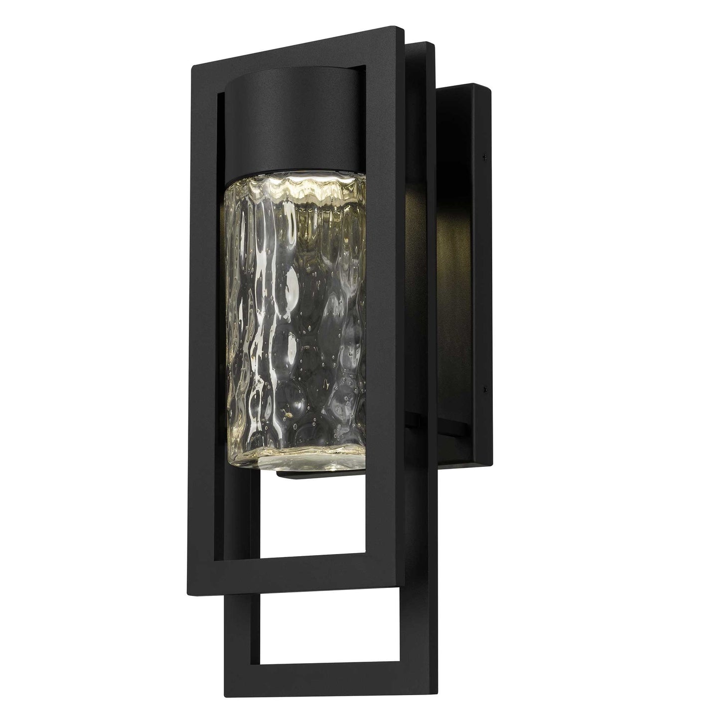 Alteck 2 Step 15 inch sand black LED outdoor wall sconce