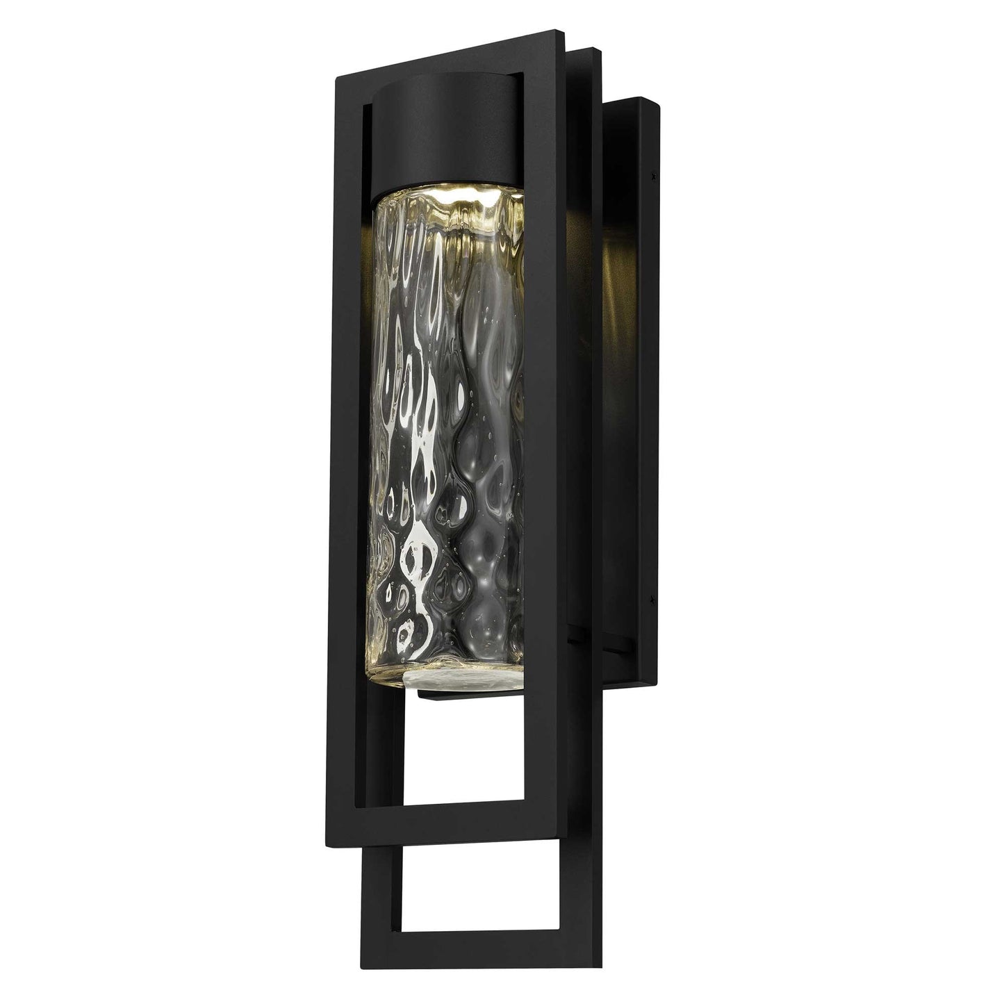 Alteck 2 Step 19 inch sand black LED outdoor wall sconce