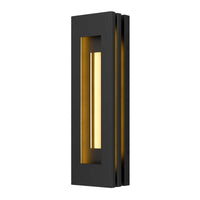 Alteck Layer 22 inch sand black LED outdoor wall sconce