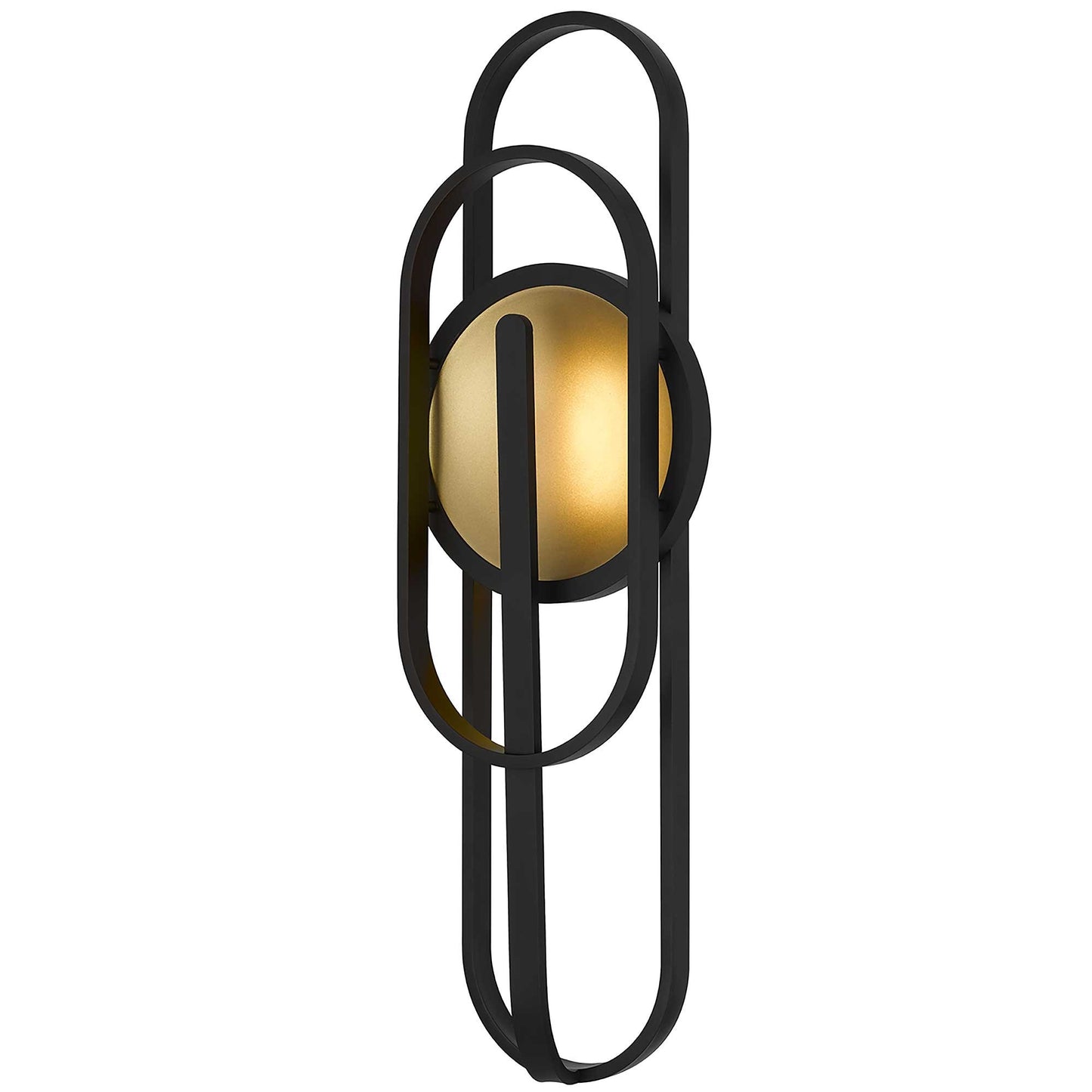 Alteck Raymond 30 inch sand black LED outdoor wall sconce