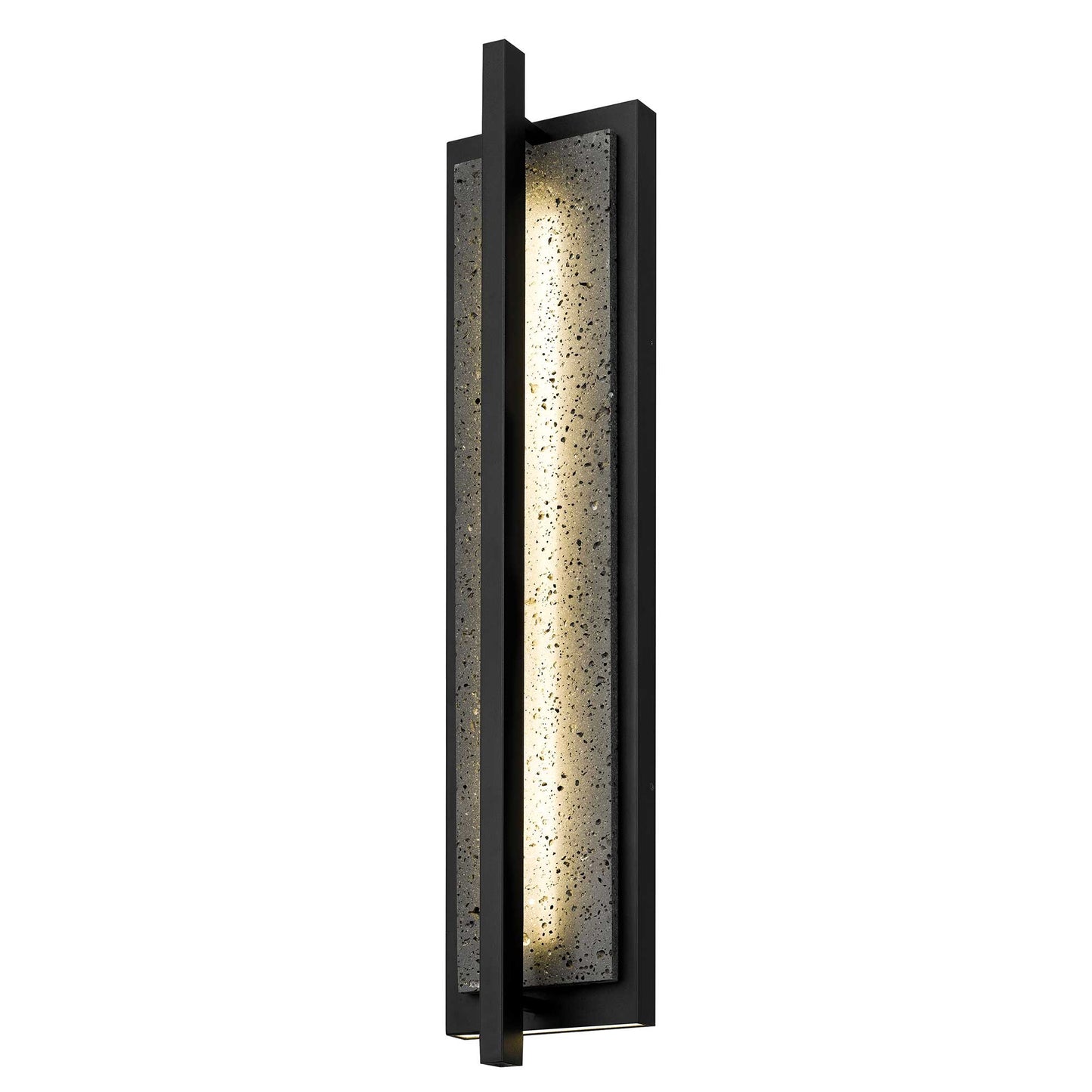 Alteck Dakota 32 inch sand black LED outdoor wall sconce