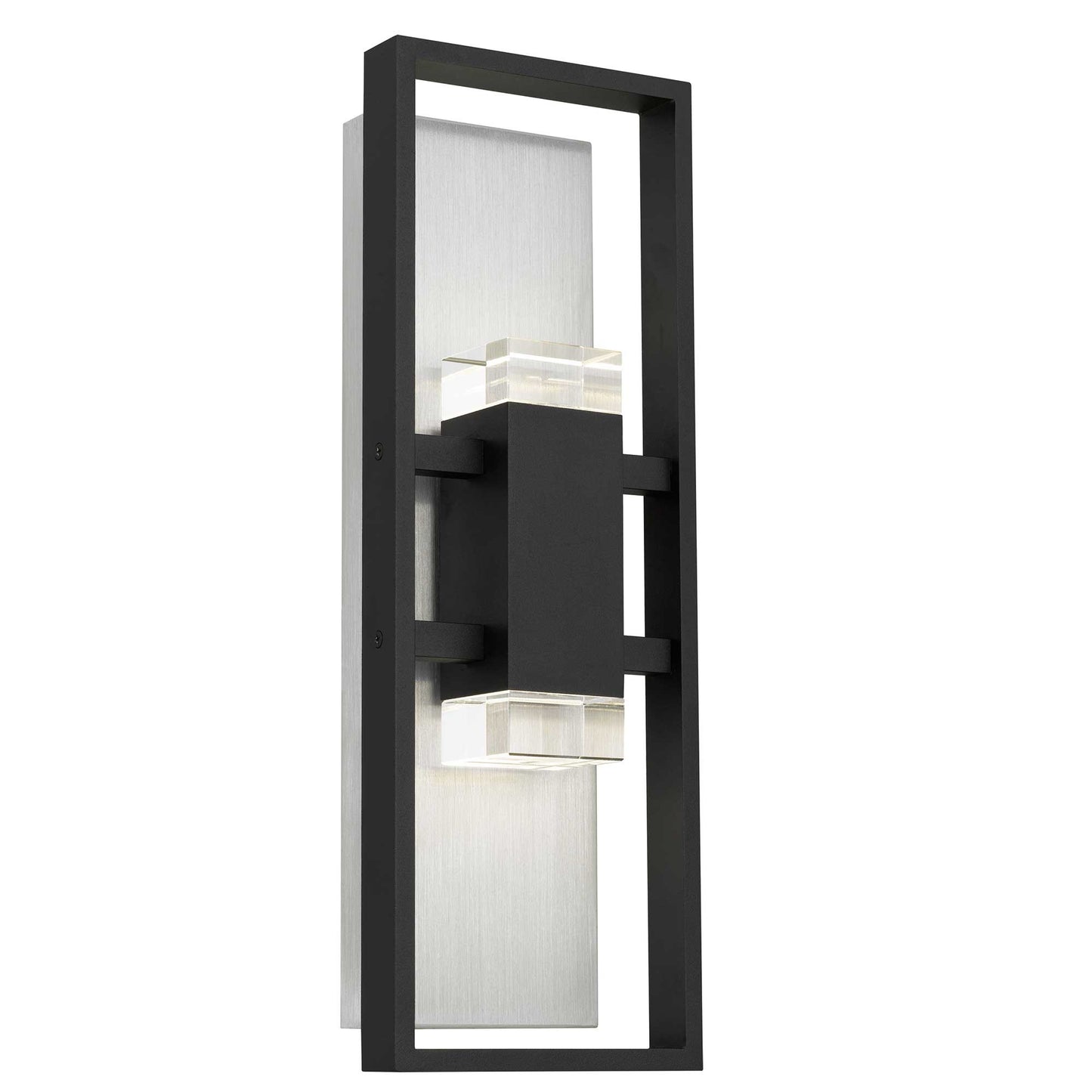 Alteck Mars 18 inch sand black LED outdoor wall sconce