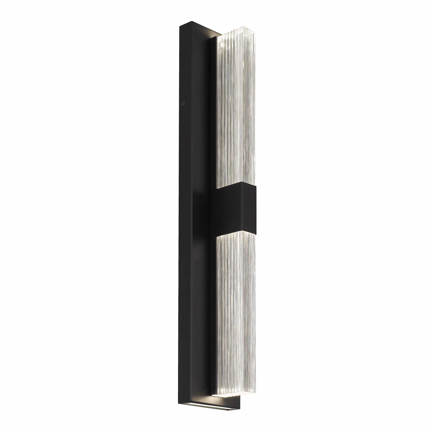 Alteck Arles 25 inch sand black LED outdoor wall sconce