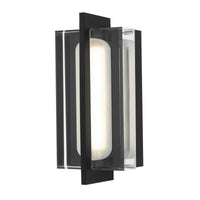 Alteck Avani 14.625 inch sand black LED outdoor wall sconce
