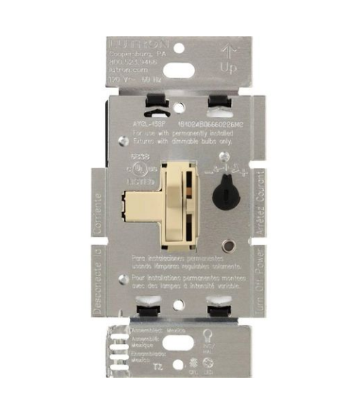 Lutron Ariadni LED+ dimmer switch in Ivory