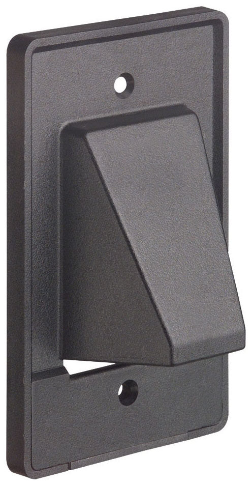 Arlington Industries CER1BL black wall plate