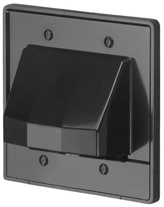 Arlington Industries CER2BL black wall plate