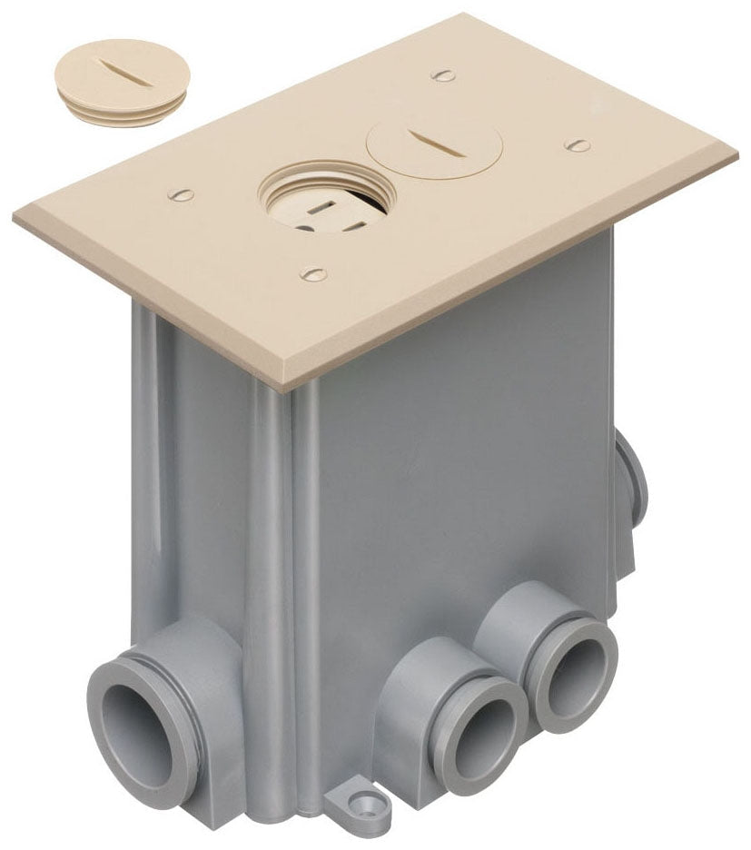 Arlington Industries FLBC101LA light almond floor box