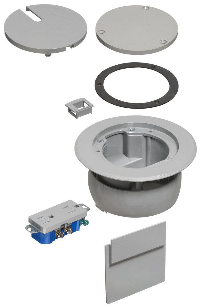 Arlington Industries FLBC4560DGY gray floor box