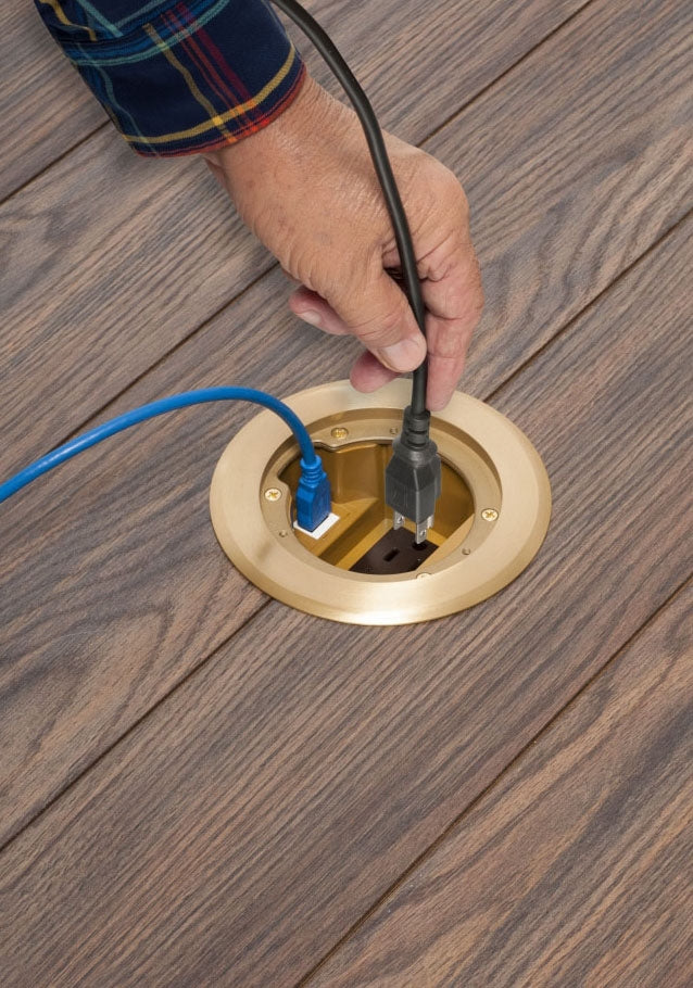 Arlington Industries FLBC4560DMB brass electrical box