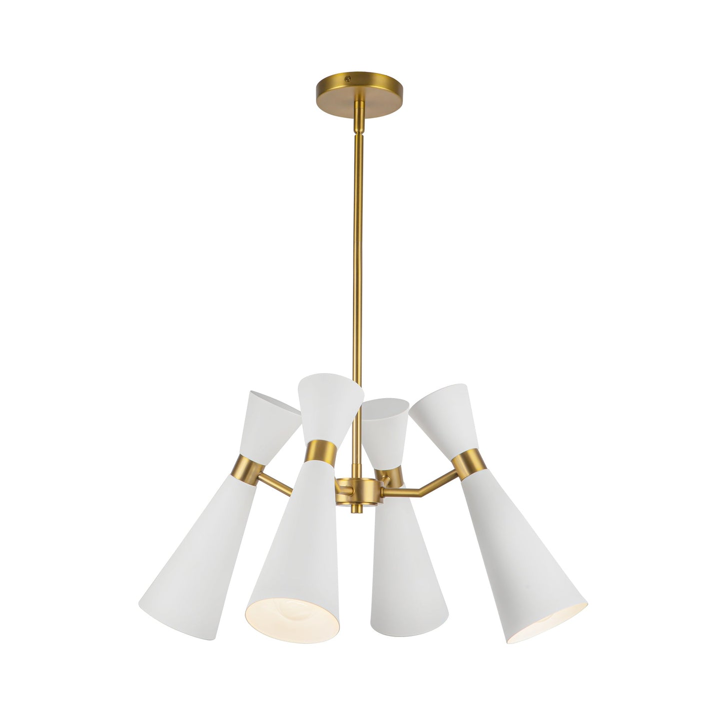 Alora Mood Blake white chandelier CH574424WHAG