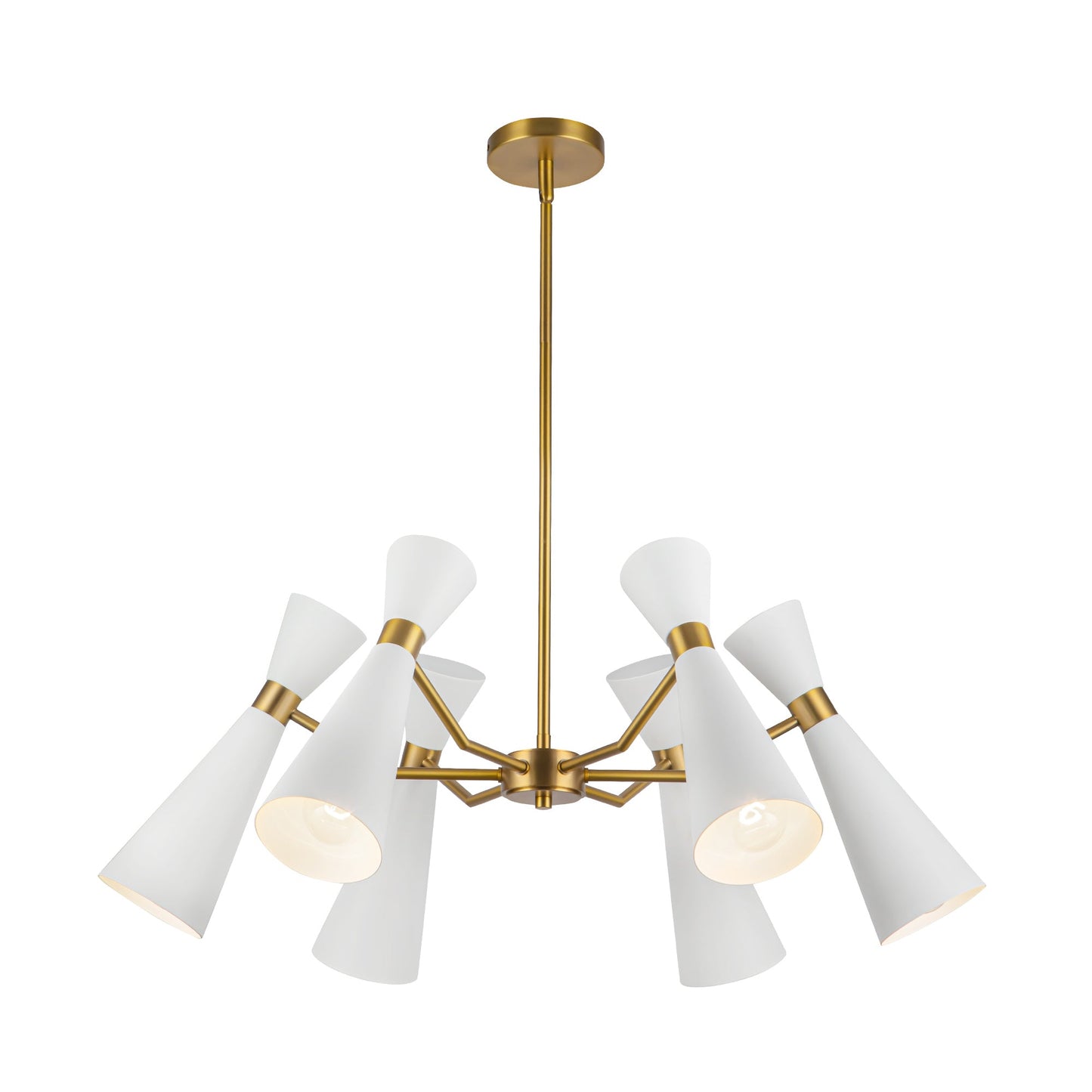 Alora Mood Blake white chandelier CH574632WHAG