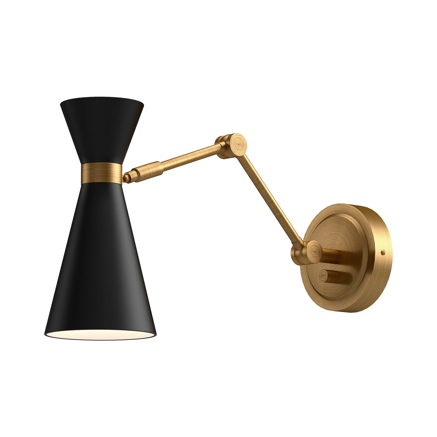 Alora Mood Blake aged gold vanity light WV574524MBAG