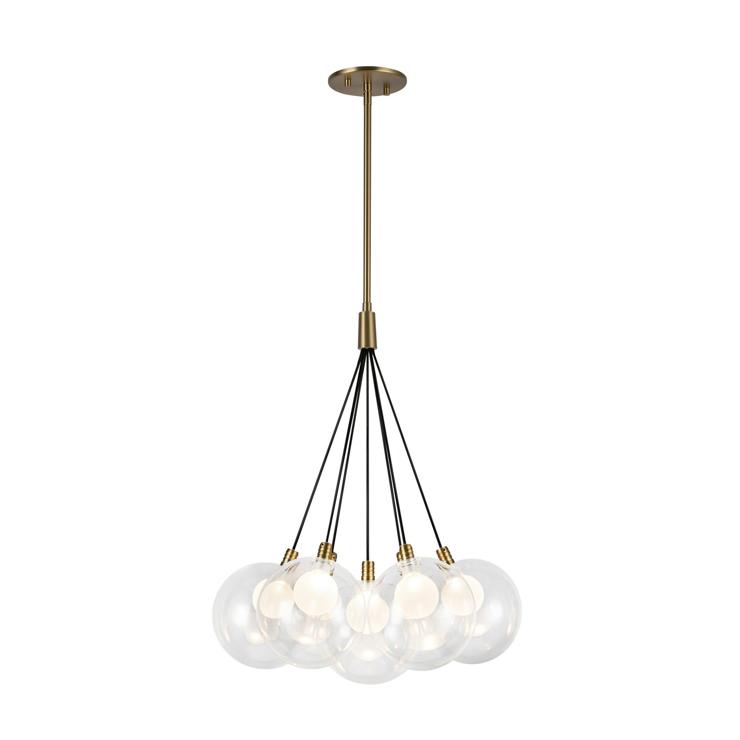 Kuzco Bolla brushed gold chandelier CH3117-BG