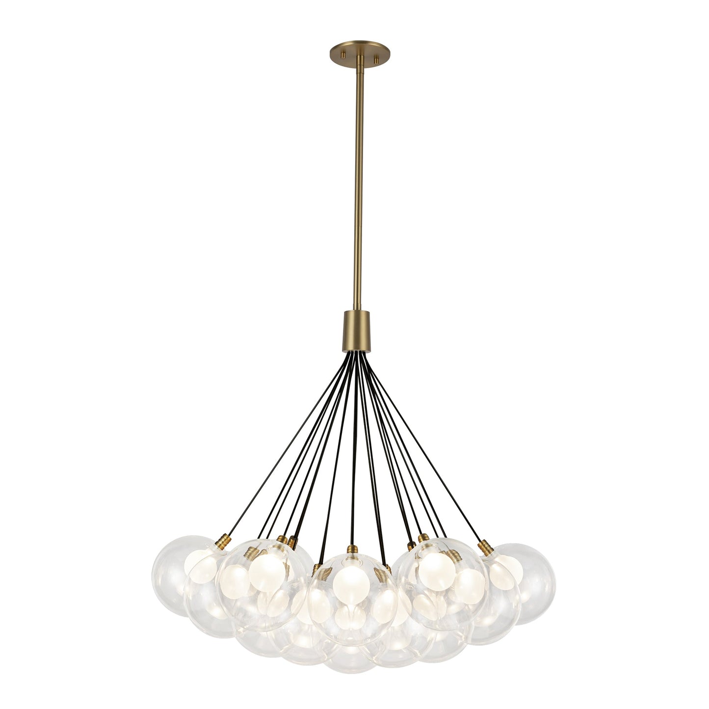 Kuzco Bolla brushed gold chandelier CH3128-BG