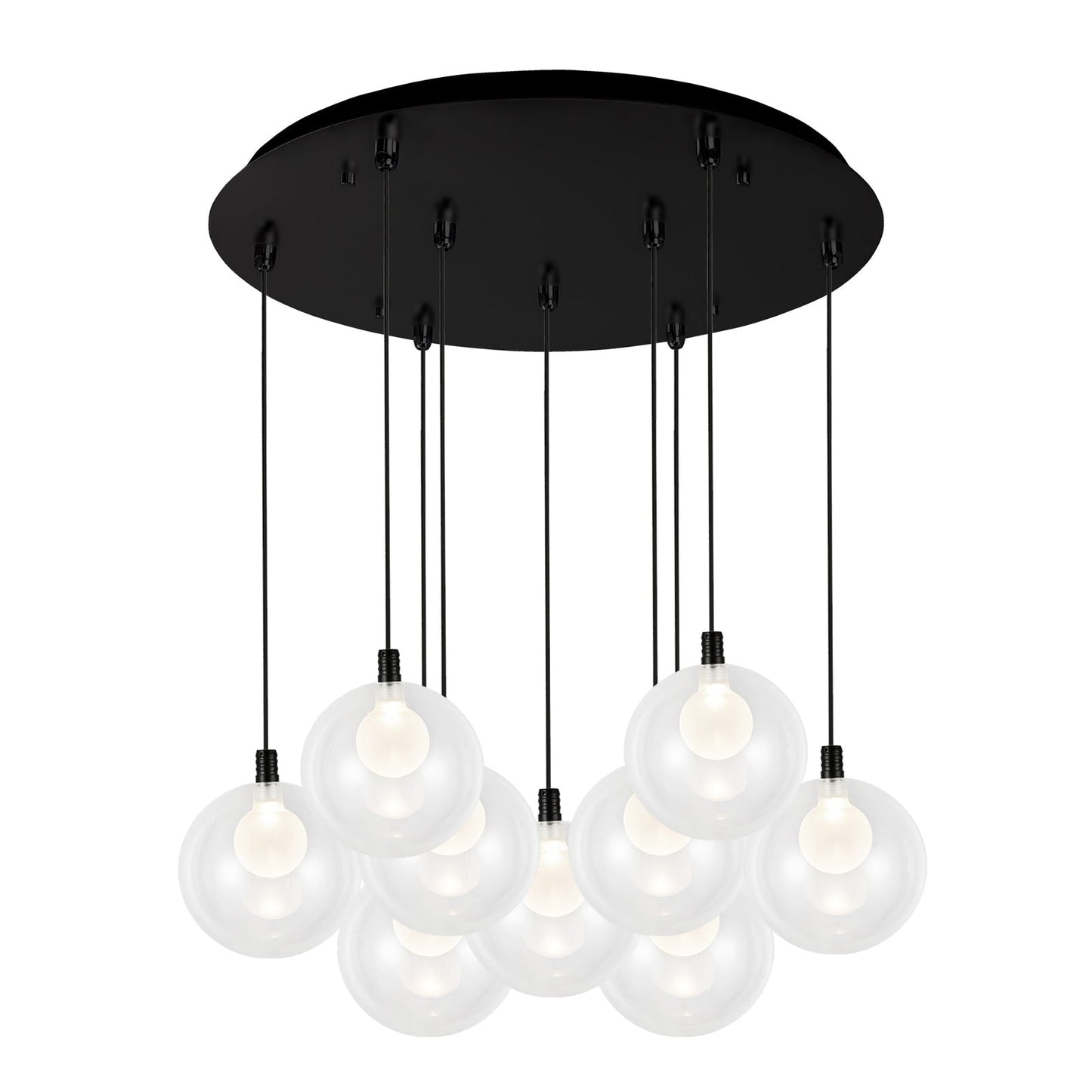 Kuzco Bolla black multi-pendant MP3106BK-09