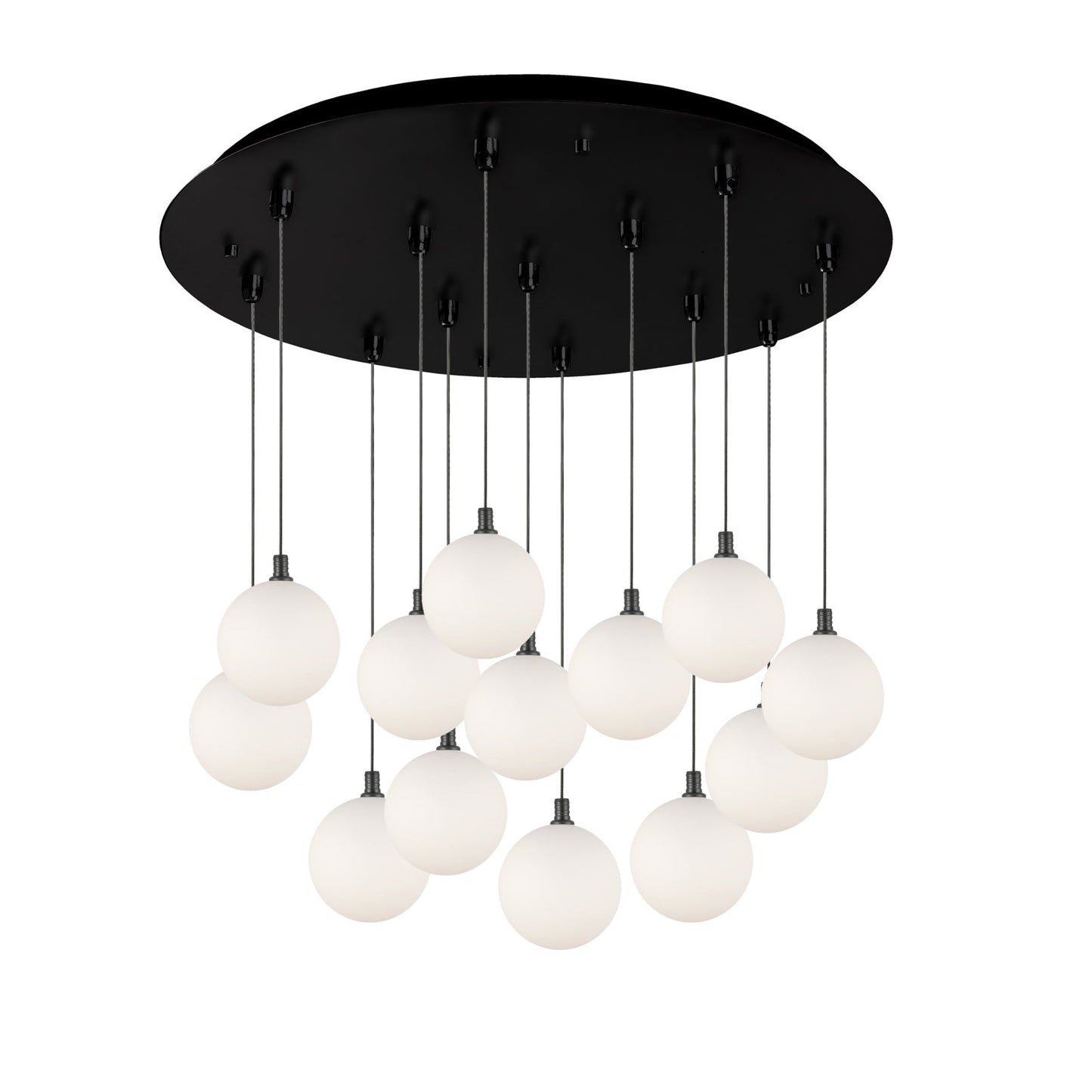 Kuzco Bolla black multi-pendant MP3106BKOP-13
