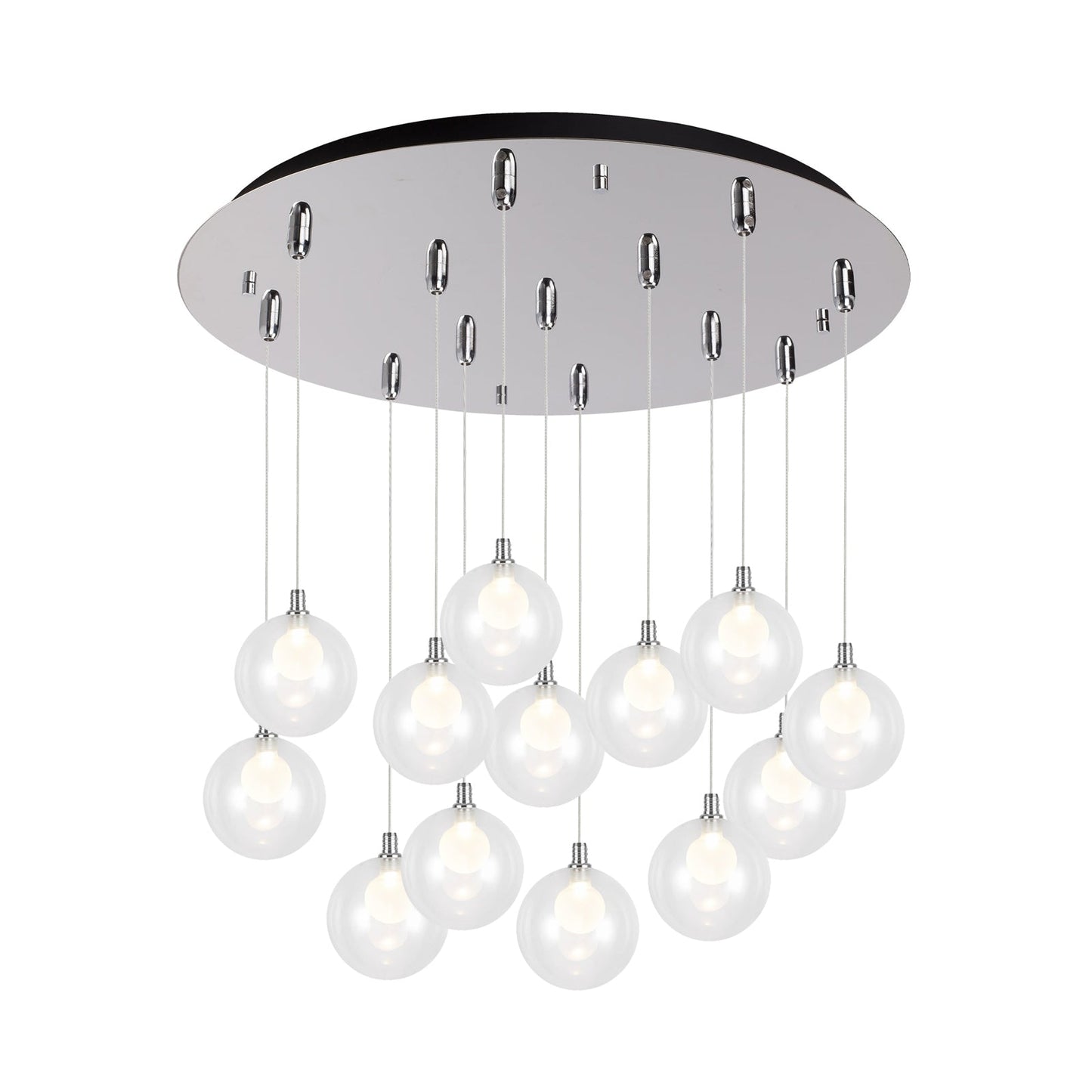 Kuzco Bolla chrome multi-pendant MP3106CH-13