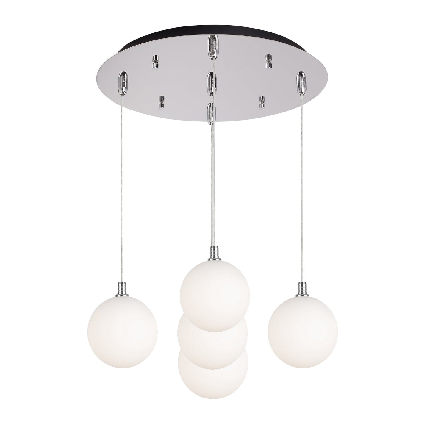 Kuzco Bolla chrome multi-pendant MP3106CHOP-05