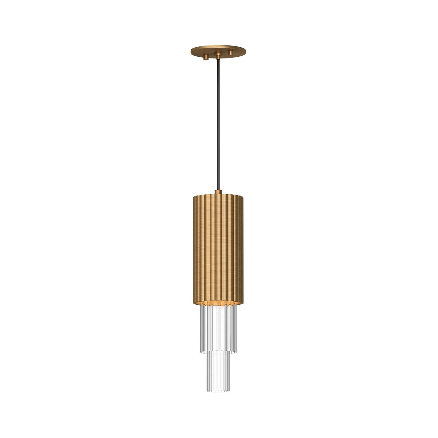 Alora Mood Bordeaux aged gold pendant PD502204AGCR