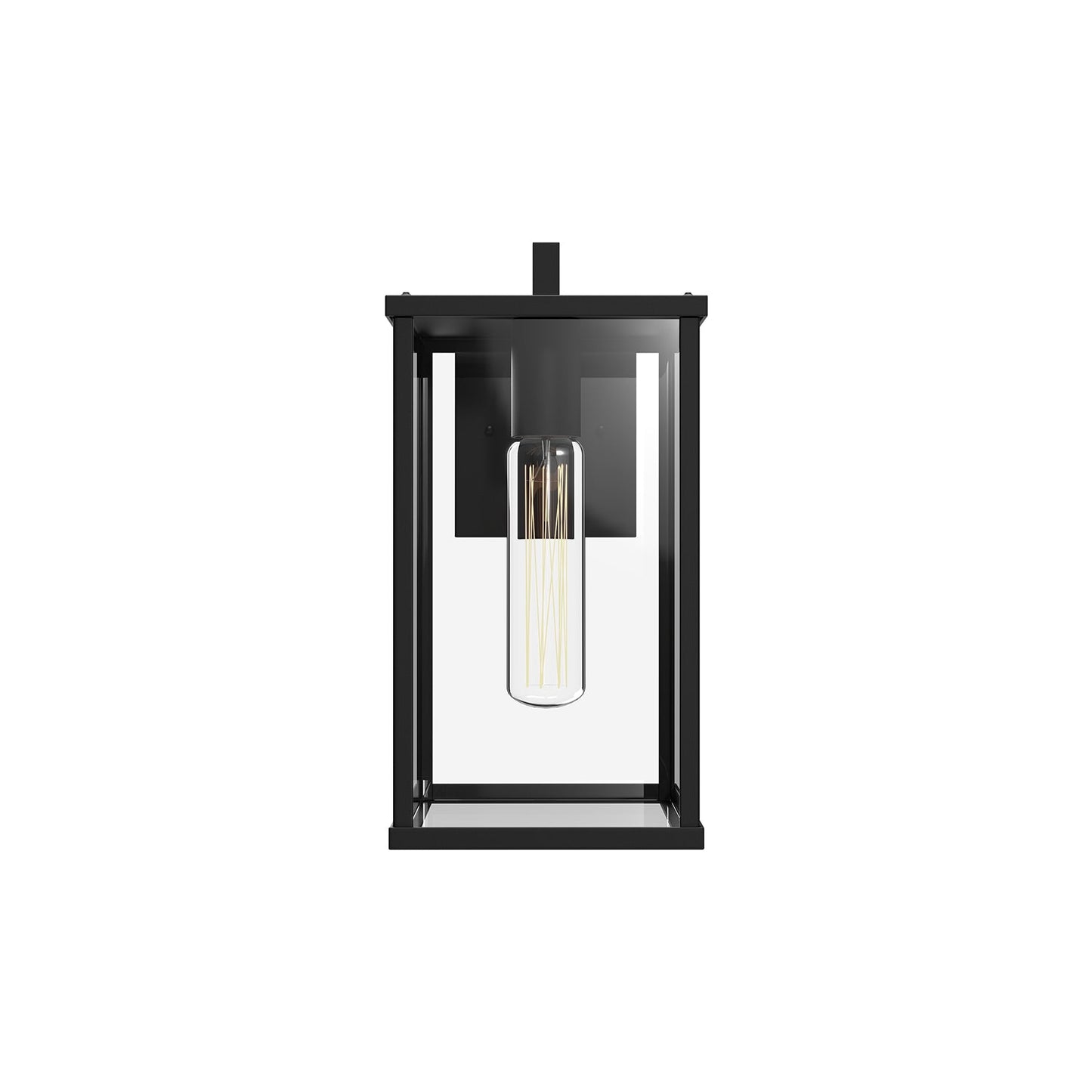 Alora Mood Brentwood clear glass exterior wall sconce EW652505BKCL