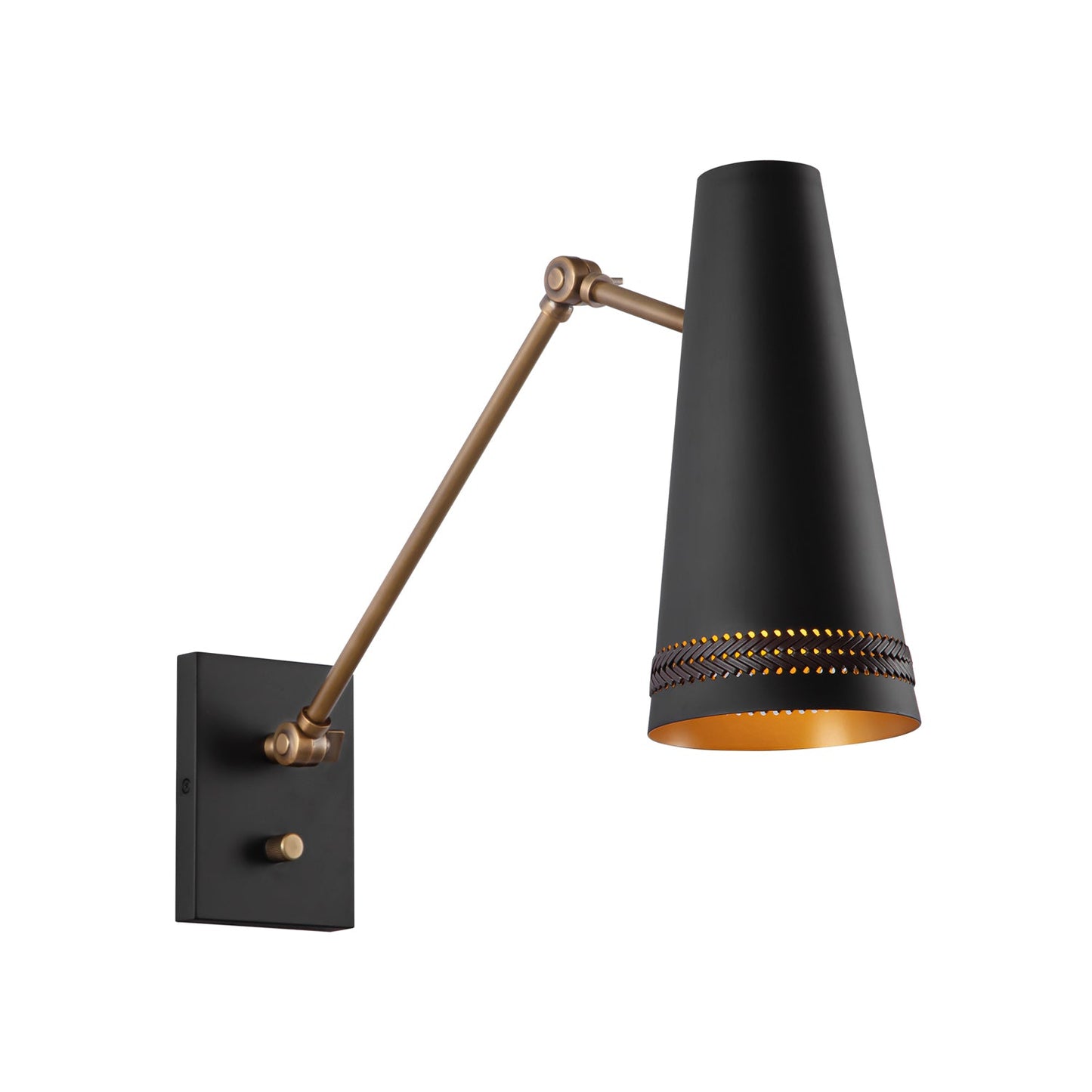 Alora Brickell matte black vanity light WV342105MBHL