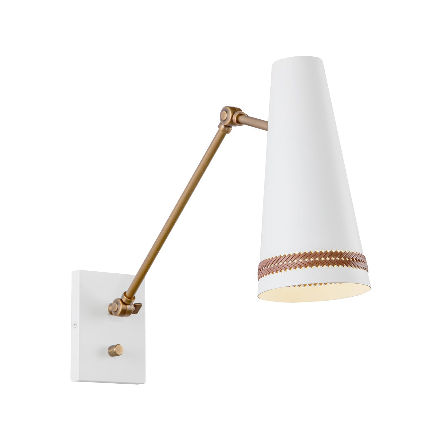 Alora Brickell matte white vanity light WV342105MWHL