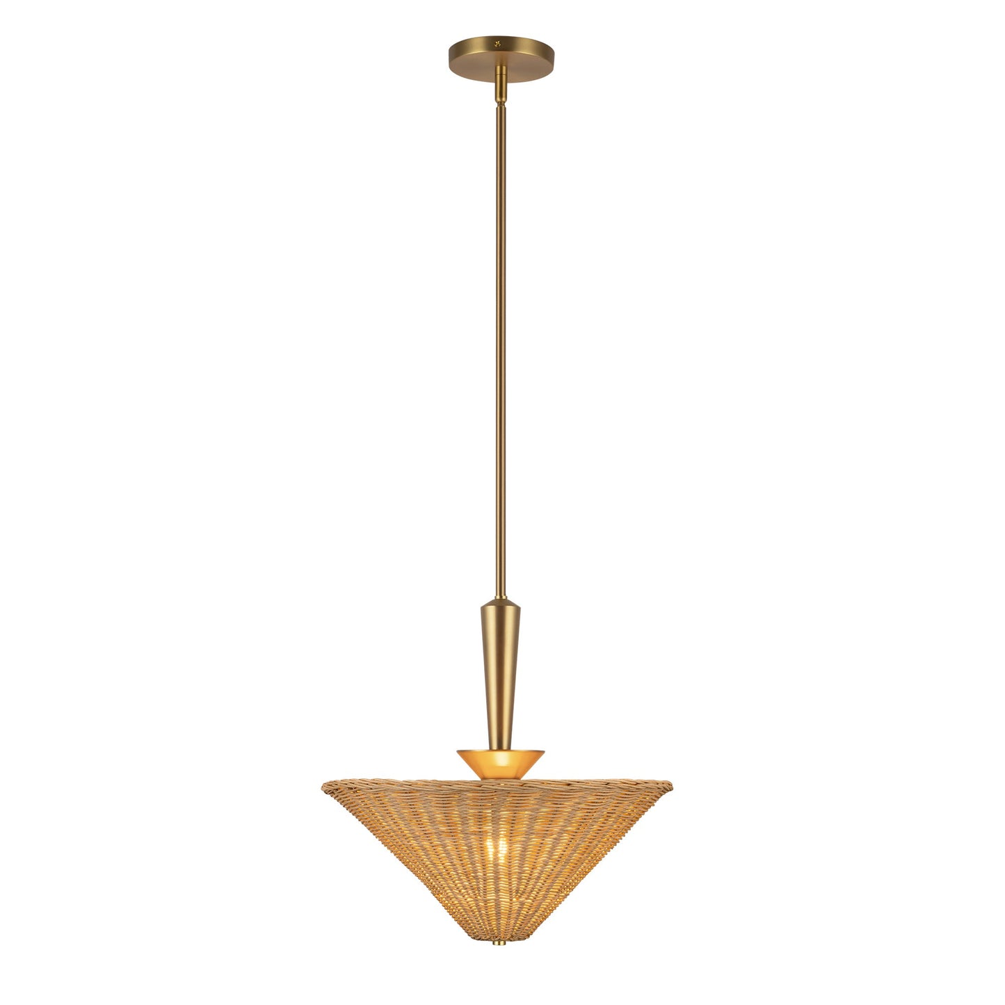 Alora Mood Bridgette brushed gold pendant PD497016BGRA
