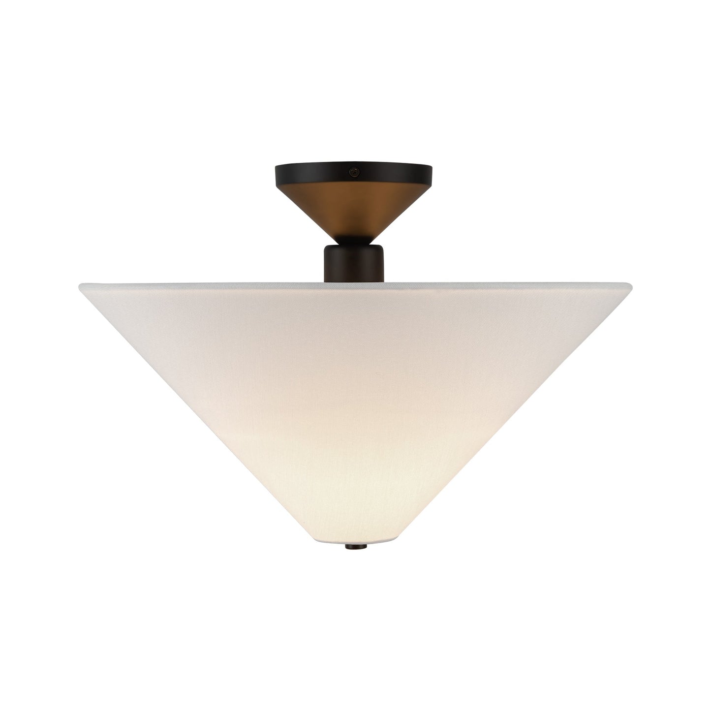 Alora Mood Bridgette matte black semi-flush mount SF497016MBWL