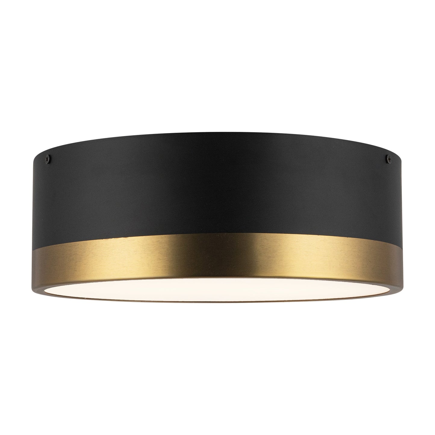 Alora Mood Brisbane aged gold flush mount FM556212AGMB