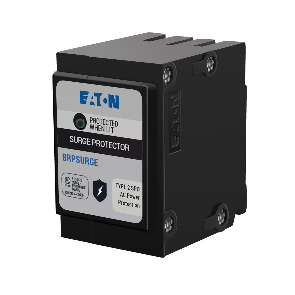 Eaton 2 Pole 10 kA Circuit Breaker Surge Protective Device Plug-On Neutral Type BR