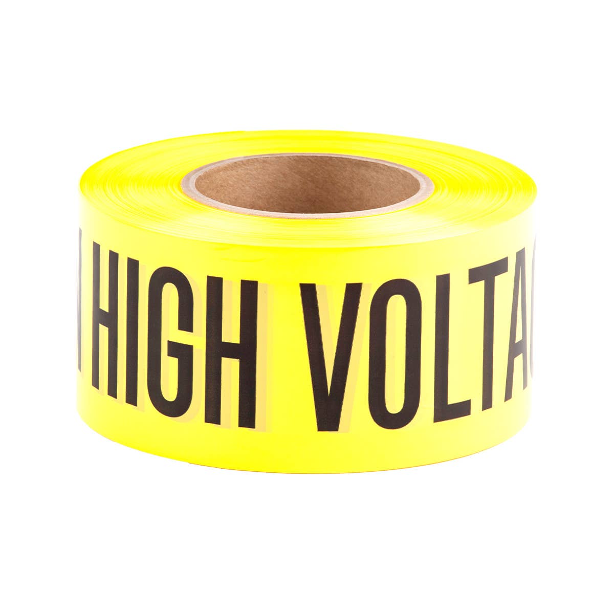 Dottie BT12 Dottie 3 in x 1000 ft Yellow Barricade Tape Caution High Voltage BT12