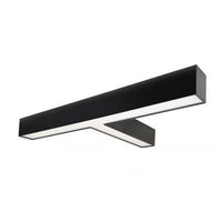 Nora Lighting NLUD-T334B "T" Shaped L-Line LED Indirect/Direct Linear, 5027lm / Selectable CCT, Black Finish