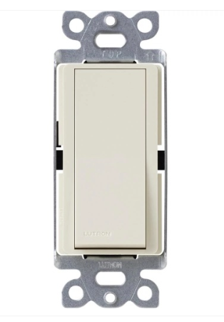 Lutron Claro switch in Light Almond